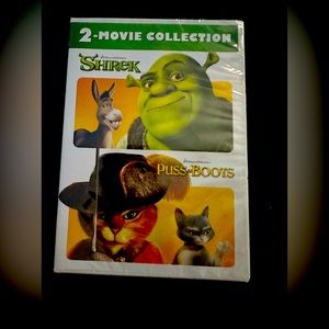 DVD double feature, Shrek and Puss in boots